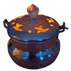 Vintage‎ Claire Burke Simmering Oils Stovetop Pot  Aluminum Candle Holder